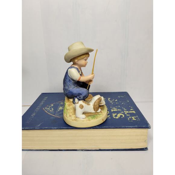 Vintage Denim Days, Homco Figurine 1504  Danny After Chores, - Picture 2 of 6